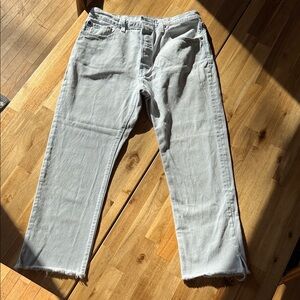 Levi's Women's Soft Blue Cropped Jeans